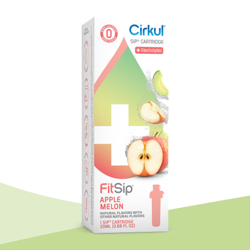 Refreshing Electrolyte FitSip Apple Melon 0S9F - Electrolyte Hydration Enhanced Taste Cartridges - Default Title