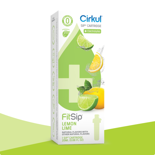 Natural Fruit Flavored FitSip Lemon Lime (Stevia) PO5V - Vitamin-Infused Natural Refreshing Flavor Core - Default Title