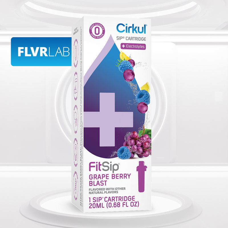 Zero-Calorie FitSip Grape Berry Blast DPFR - Sugar-Free Fruit Flavor Cartridge Refill - Default Title