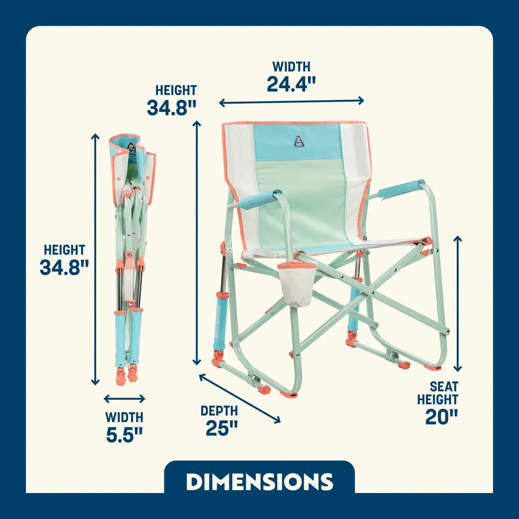 Patented Spring-Action Freestyle Rocker - Choice 711 - Heavy-Duty Kickback Rocker with Beverage Holder Detail