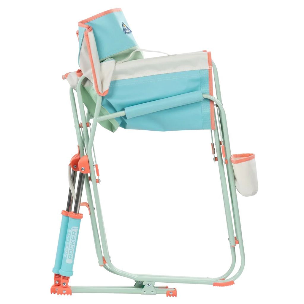 Patented Spring-Action Freestyle Rocker - Choice 711 - Heavy-Duty Kickback Rocker with Beverage Holder Detail