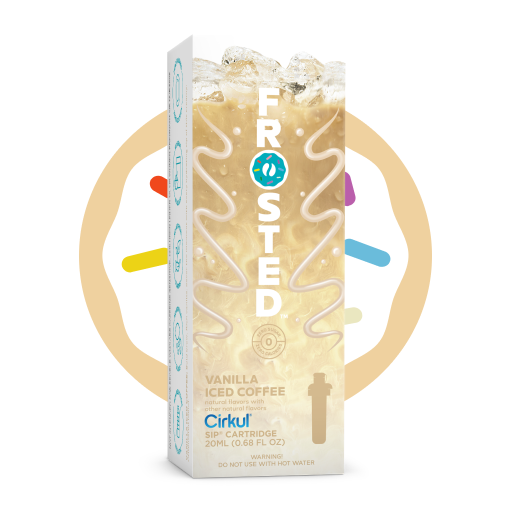 Vitamin-Infused Frosted Vanilla Iced Coffee A096 - Zero-Calorie Multi-Flavor Sip Pods for Water Bottle - Default Title