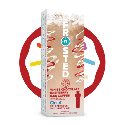 Sugar-Free Frosted White Chocolate Raspberry Iced Coffee 8KS5 - Zero-Calorie Multi-Flavor Sip Pods for Water Bottle - Default Title