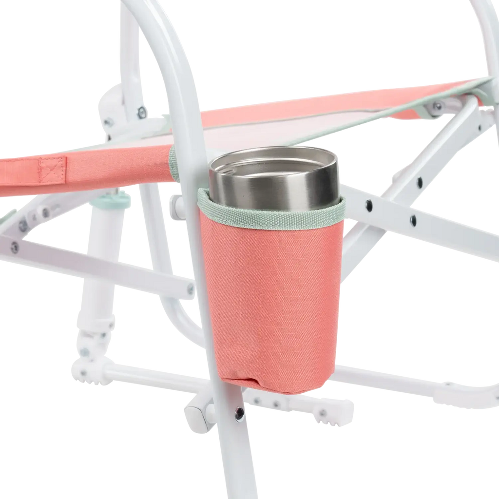 Premium All-Weather Grab & Go Rocker - Choice 551 - Heavy-Duty Kickback Rocker with Beverage Holder Detail