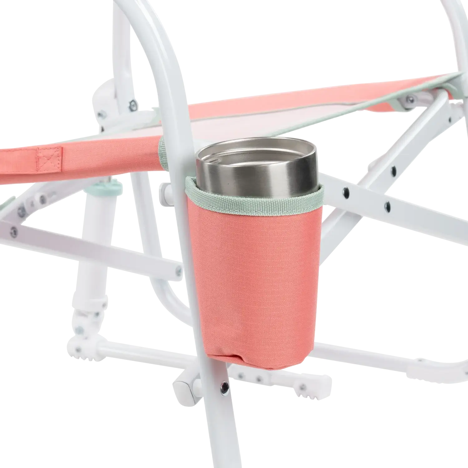 Premium All-Weather Grab & Go Rocker - Choice 551 - Heavy-Duty Kickback Rocker with Beverage Holder Detail