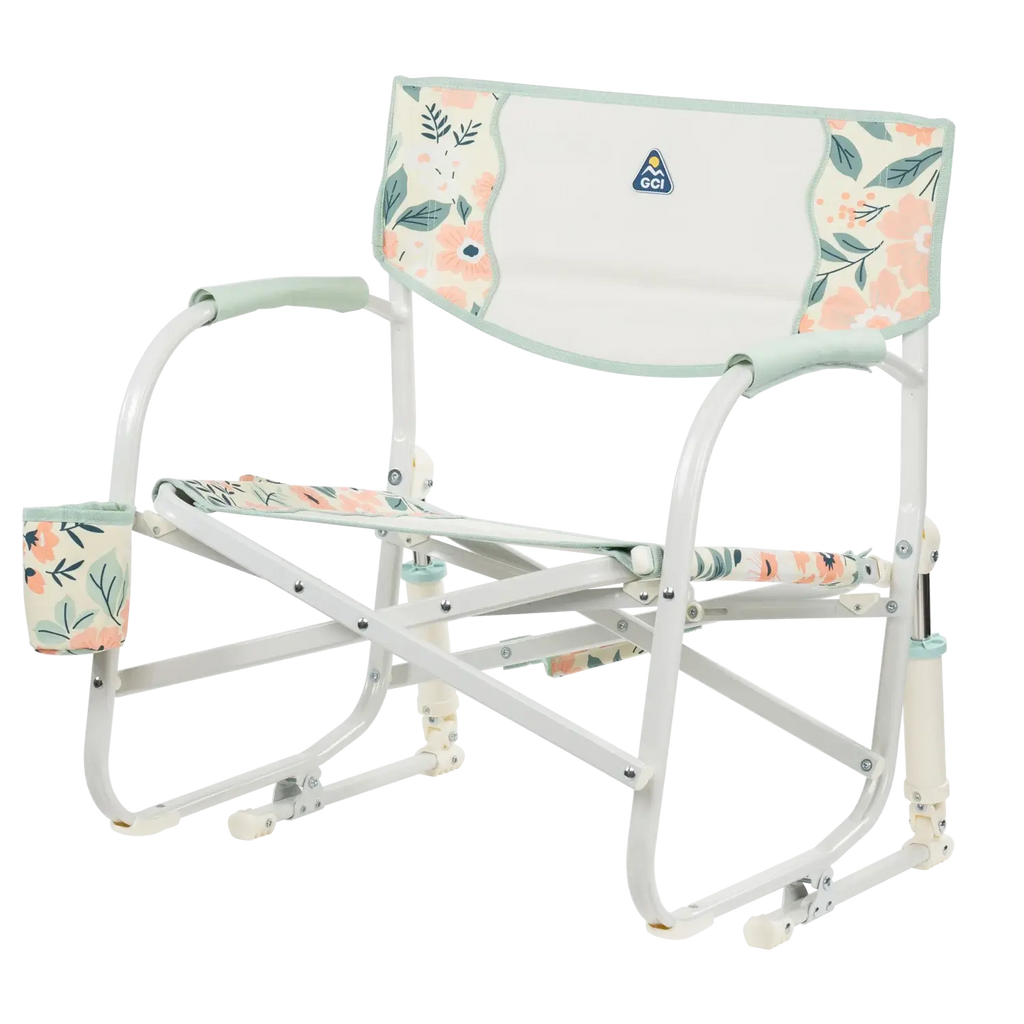 Premium All-Weather Grab & Go Rocker - Choice 551 - Heavy-Duty Kickback Rocker with Beverage Holder Detail