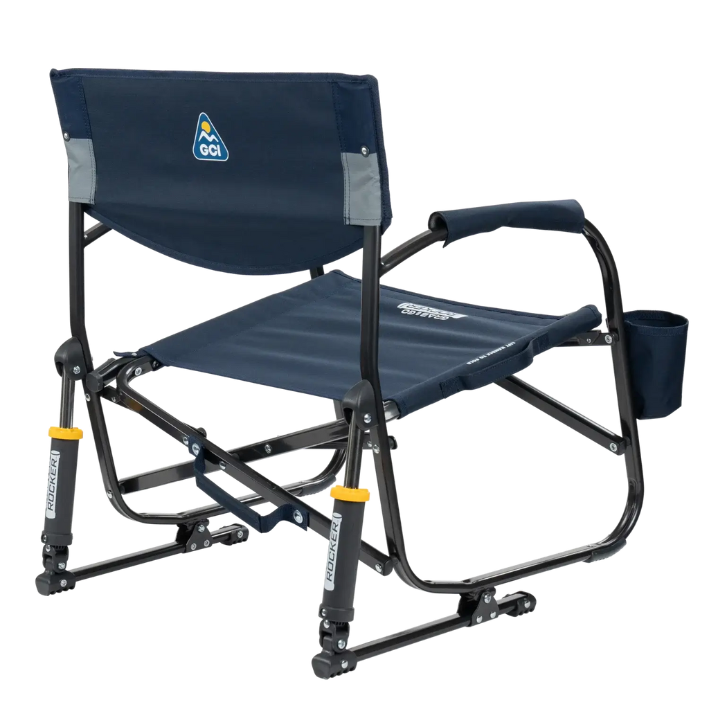 Premium All-Weather Grab & Go Rocker - Choice 551 - Heavy-Duty Kickback Rocker with Beverage Holder Detail