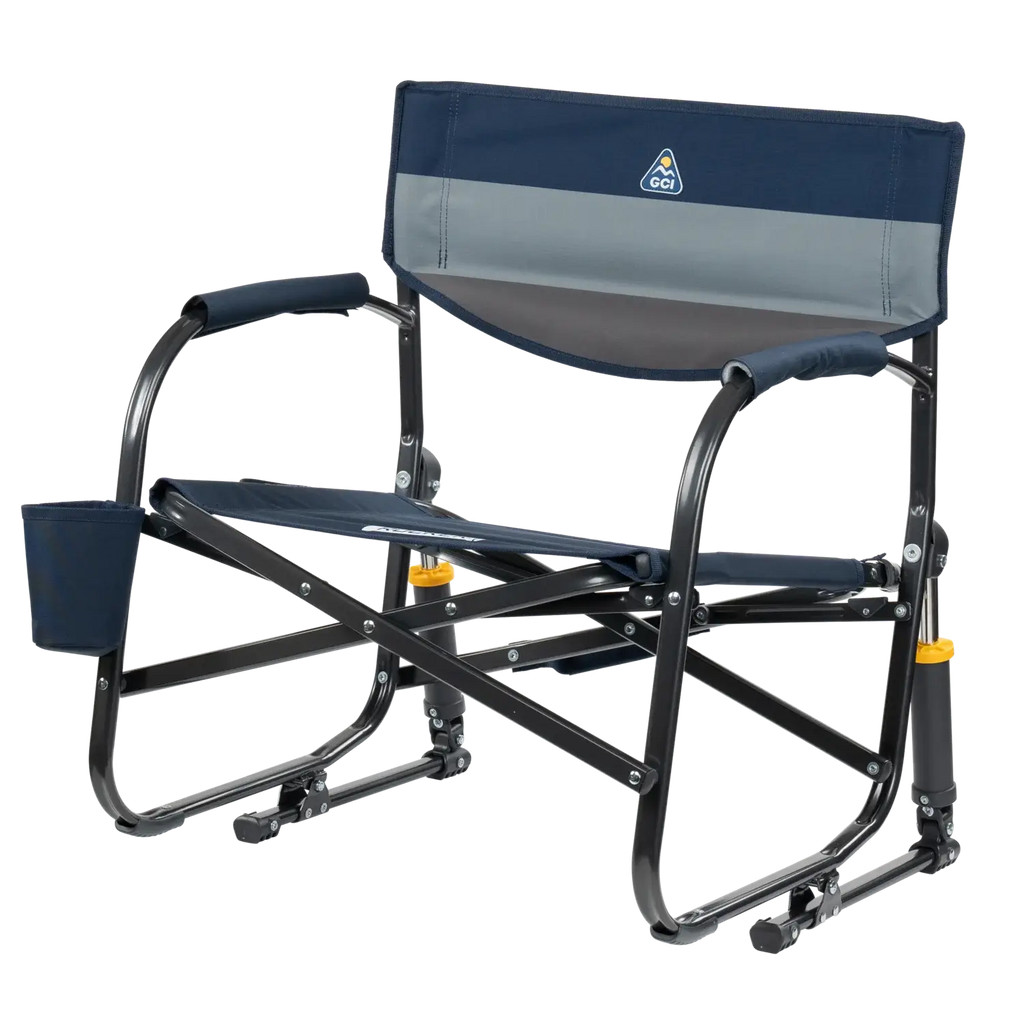 Premium All-Weather Grab & Go Rocker - Choice 551 - Heavy-Duty Kickback Rocker with Beverage Holder Detail