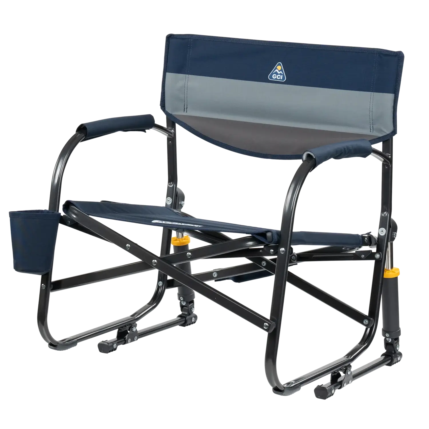 Premium All-Weather Grab & Go Rocker - Choice 551 - Heavy-Duty Kickback Rocker with Beverage Holder Detail