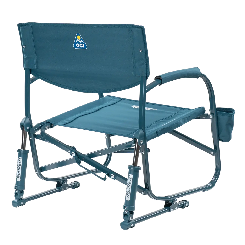 Premium All-Weather Grab & Go Rocker - Choice 551 - Heavy-Duty Kickback Rocker with Beverage Holder Detail