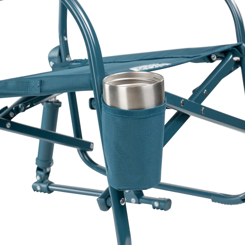 Premium All-Weather Grab & Go Rocker - Choice 551 - Heavy-Duty Kickback Rocker with Beverage Holder Detail