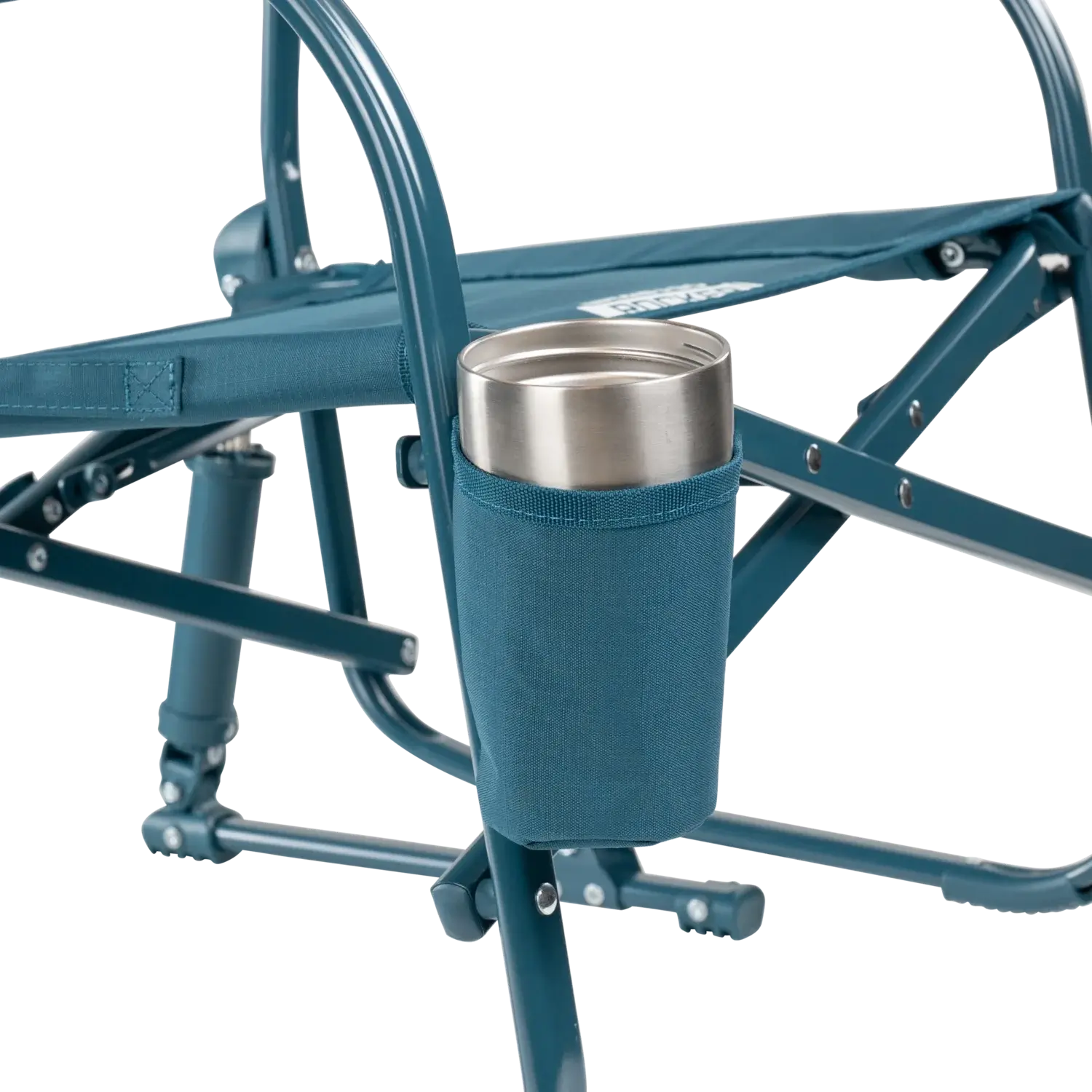 Premium All-Weather Grab & Go Rocker - Choice 551 - Heavy-Duty Kickback Rocker with Beverage Holder Detail