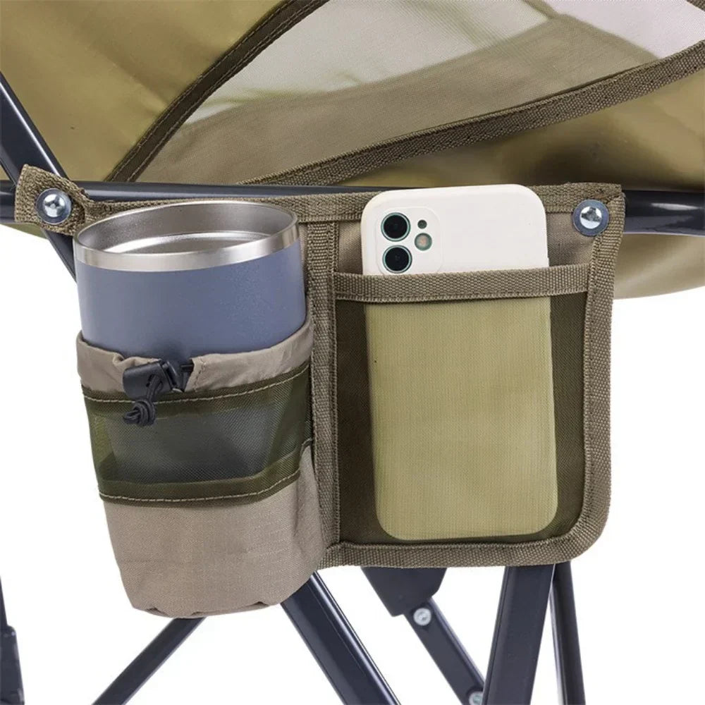 Patented Spring-Action Pod Rocker Elite - Choice 832 - Patented Spring-Action Rocking Chair for Camping Detail