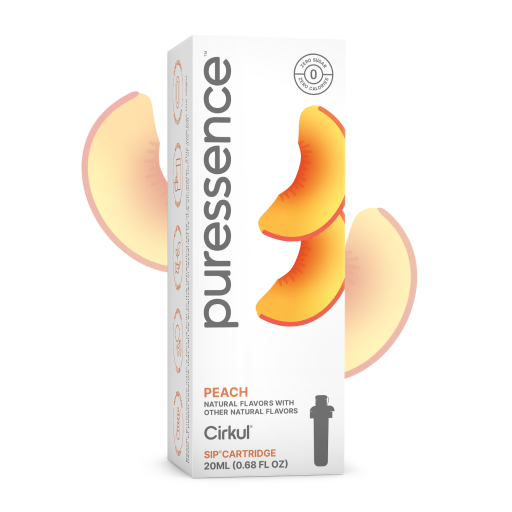 Zero-Calorie Puressence Peach (Unsweetened) 2E7U - Sugar-Free Fruit Flavor Cartridge Refill - Default Title