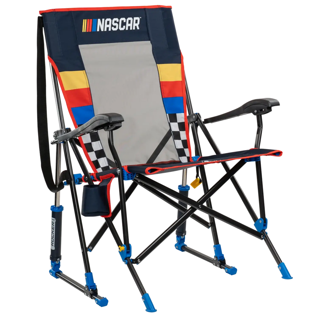 Luxury Camp RoadTrip Rocker - NASCAR For Him - Choice 453 - Heavy-Duty Kickback Rocker with Beverage Holder - Default Title