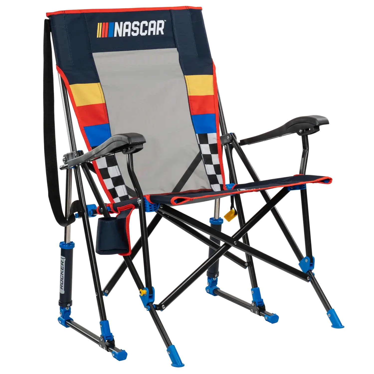 Luxury Camp RoadTrip Rocker - NASCAR For Him - Choice 453 - Heavy-Duty Kickback Rocker with Beverage Holder - Default Title