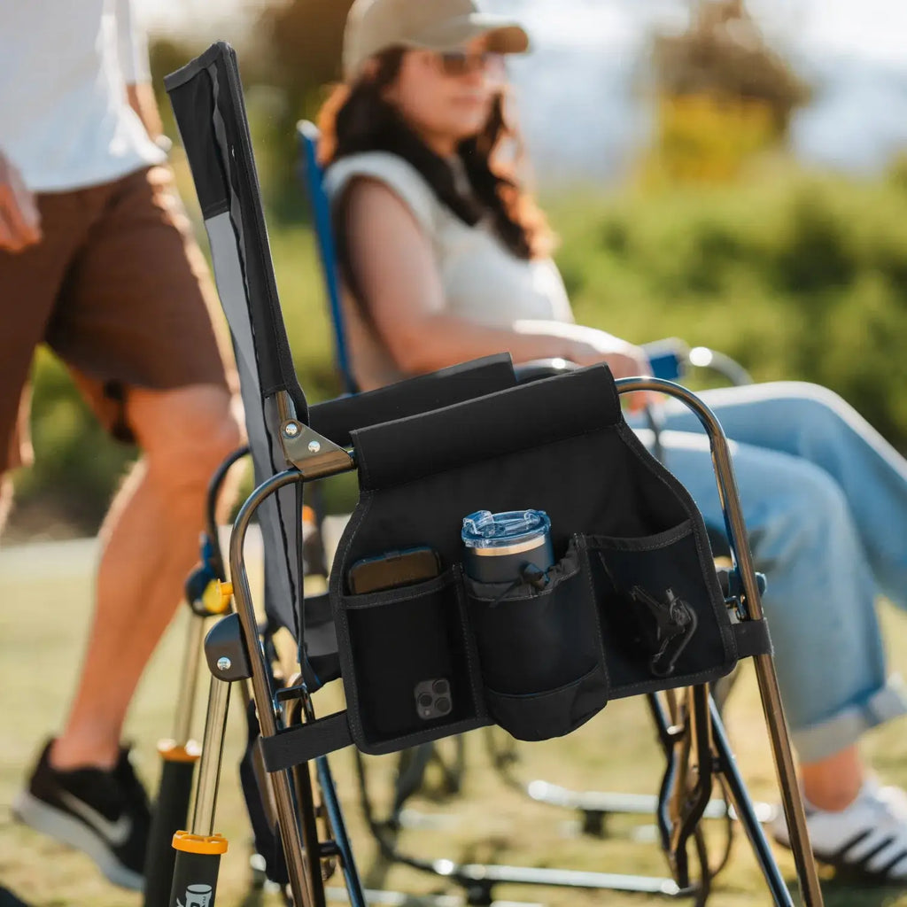 Smooth Motion Stowaway Rocker - Choice 794 - Patented Spring-Action Rocking Chair for Camping Detail