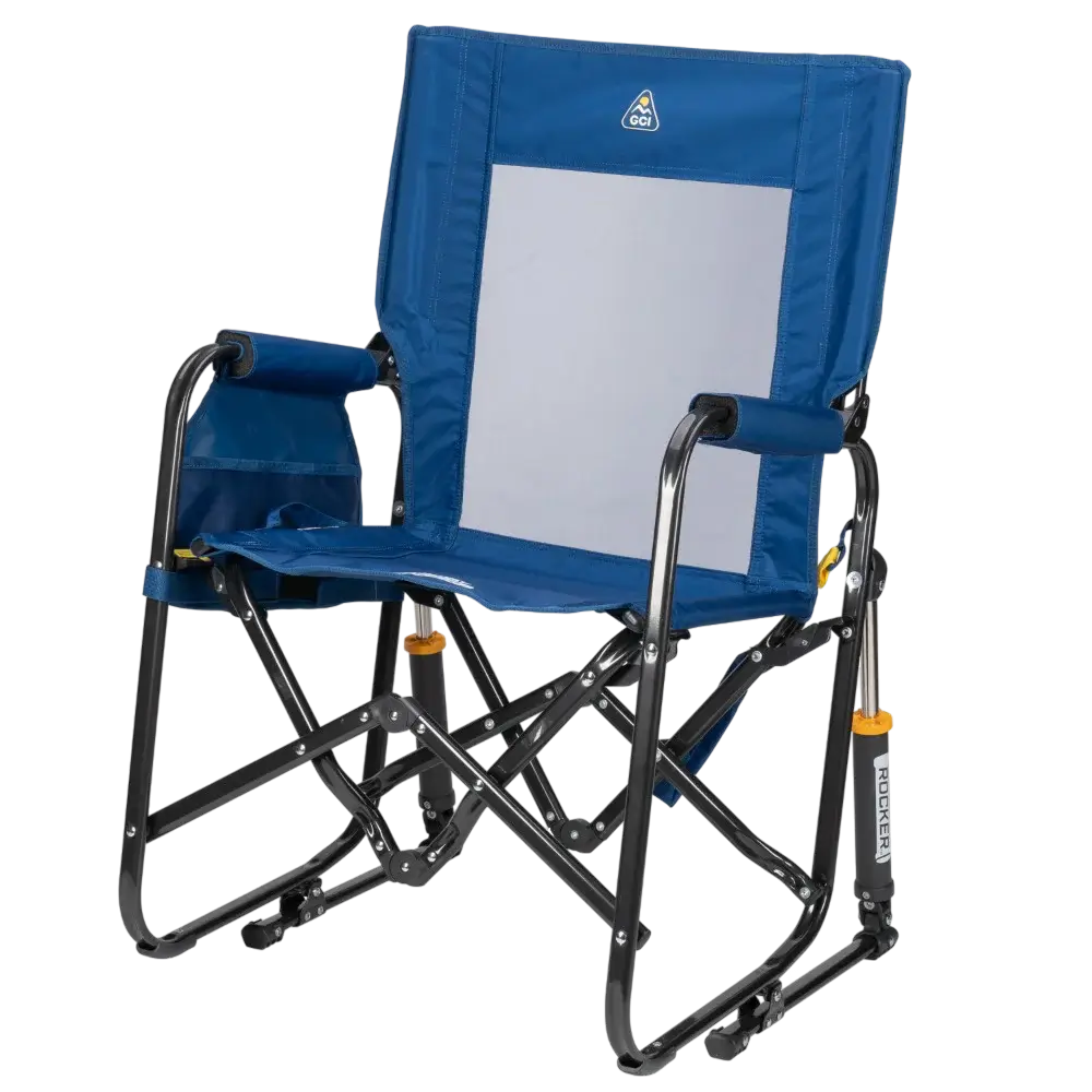Smooth Motion Stowaway Rocker - Choice 794 - Patented Spring-Action Rocking Chair for Camping Detail