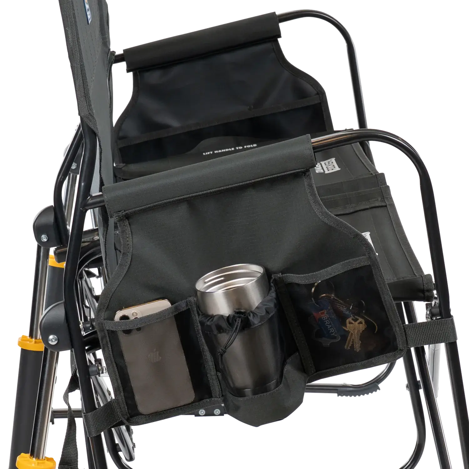 Premium All-Weather Tandem Rocker - Choice 227 - Patented Spring-Action Rocking Chair for Camping Detail