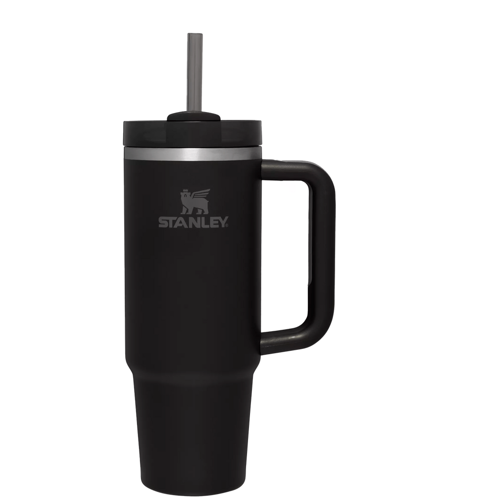 Car-Cup Friendly The Quencher H2.0 Flowstate Tumbler  | Stanley Create D332L - Premium Stainless Steel Straw Cup for All-Day Hydration - Black